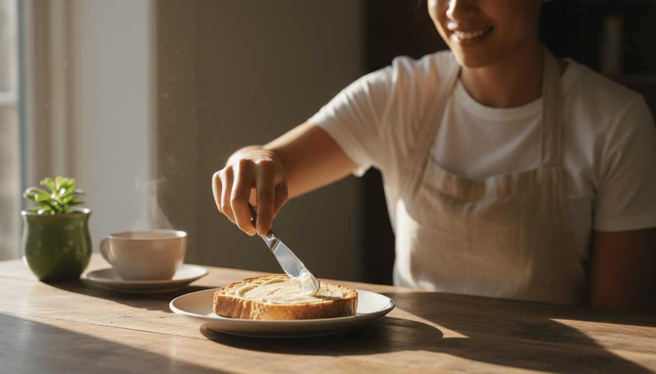 tartine beurrée facilement avec beurre pommade