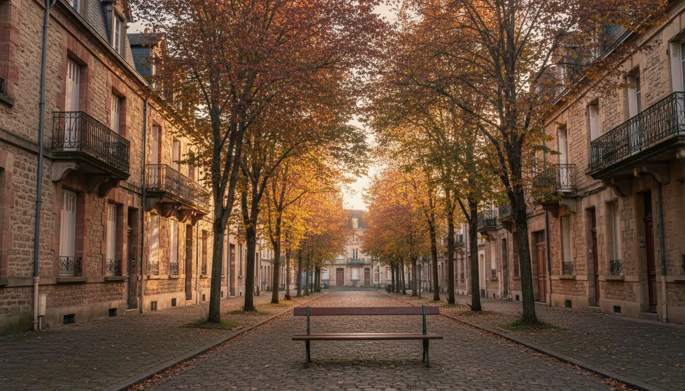 Quartier résidentiel calme de Thionville en Moselle