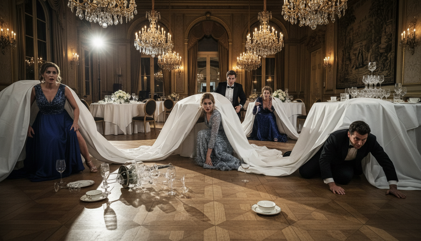 Salle de gala en panique lors des tirs à Washington
