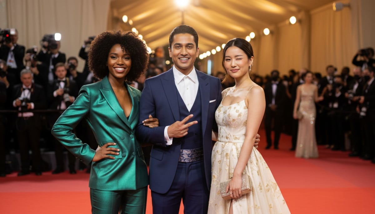 Trois célébrités nées le 23 avril sur un tapis rouge