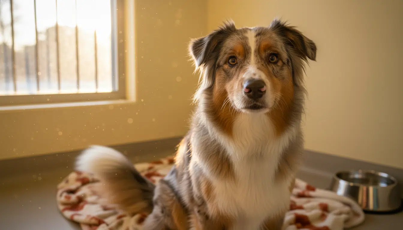 Nayko le berger australien au refuge de la SPA