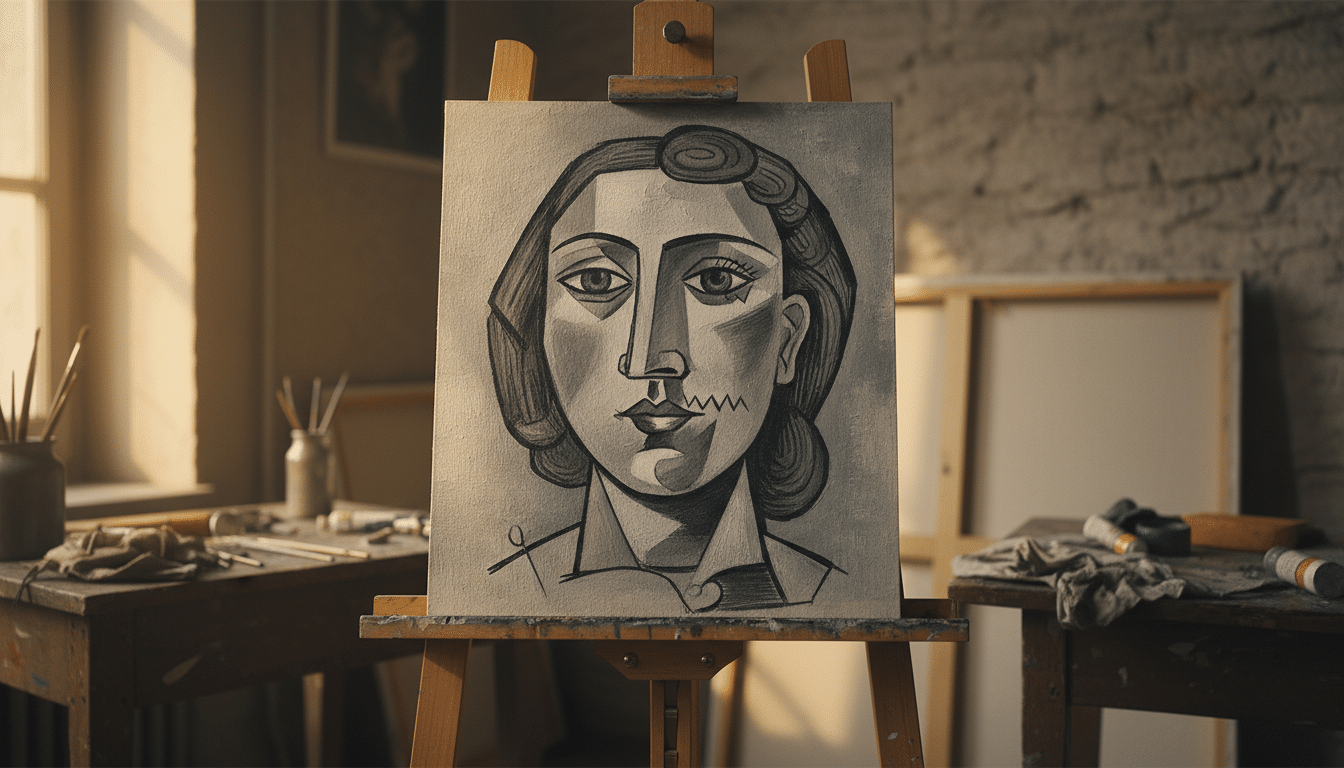 Gouache Tête de Femme de Picasso peinte en 1941