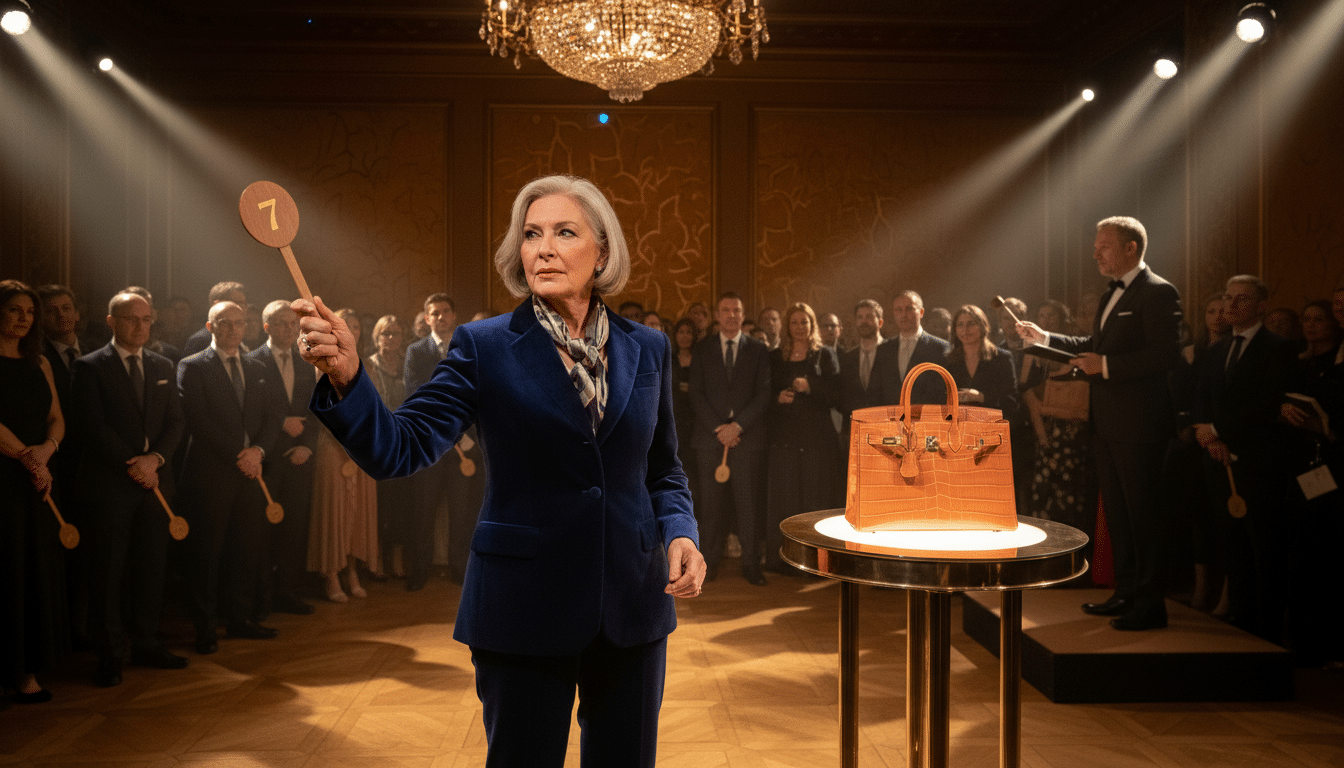 Vente aux enchères d'un sac Hermès Birkin