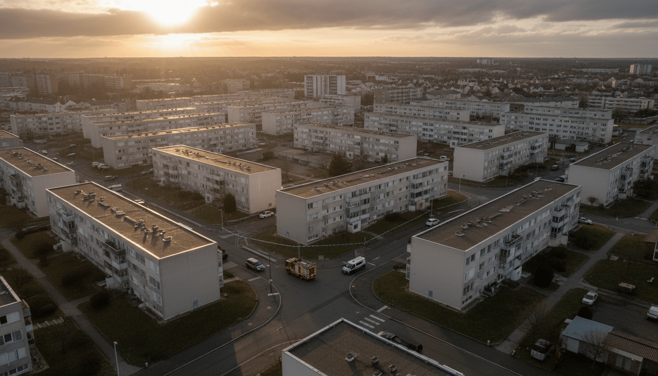 Quartier Belleroche à Villefranche-sur-Saône bouclé par la police