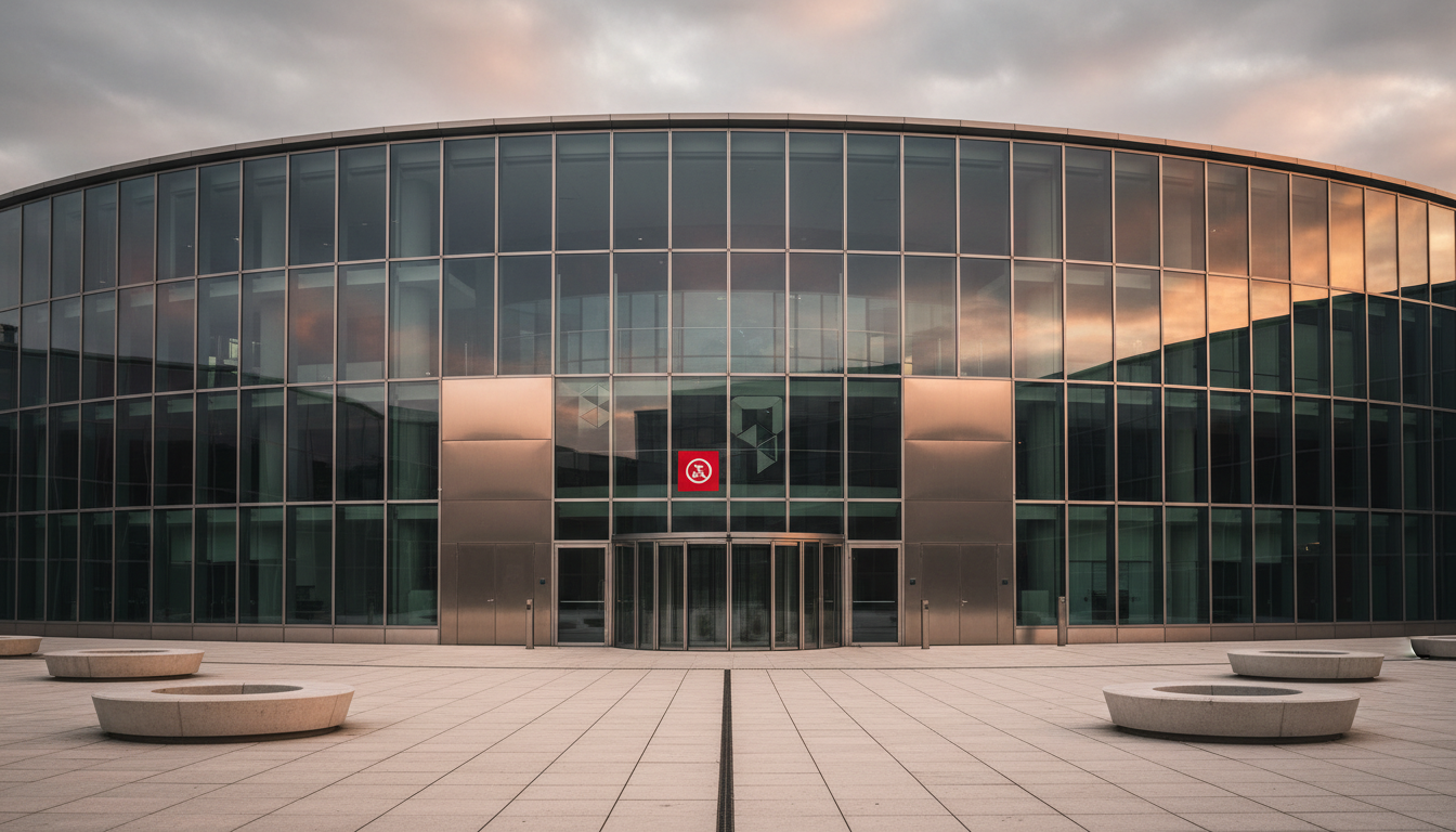 Bâtiment bancaire européen fermé pendant un jour férié