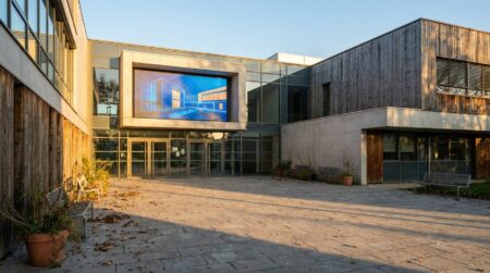 Façade d'une école privée Digital College en France