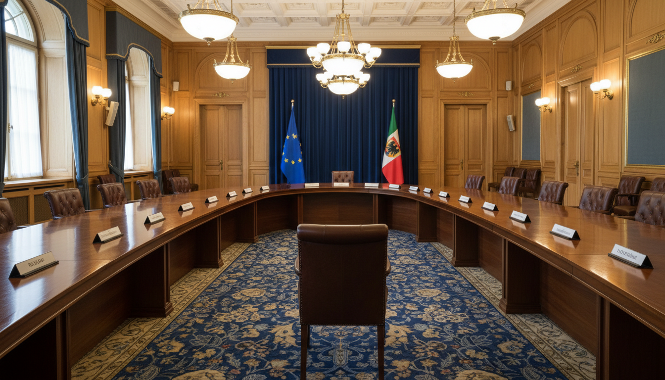 Siège vide à la conférence des présidents du Parlement européen