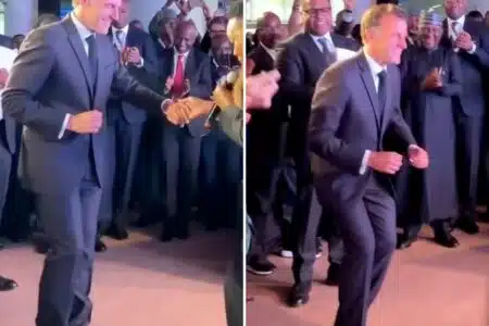 Macron danse
