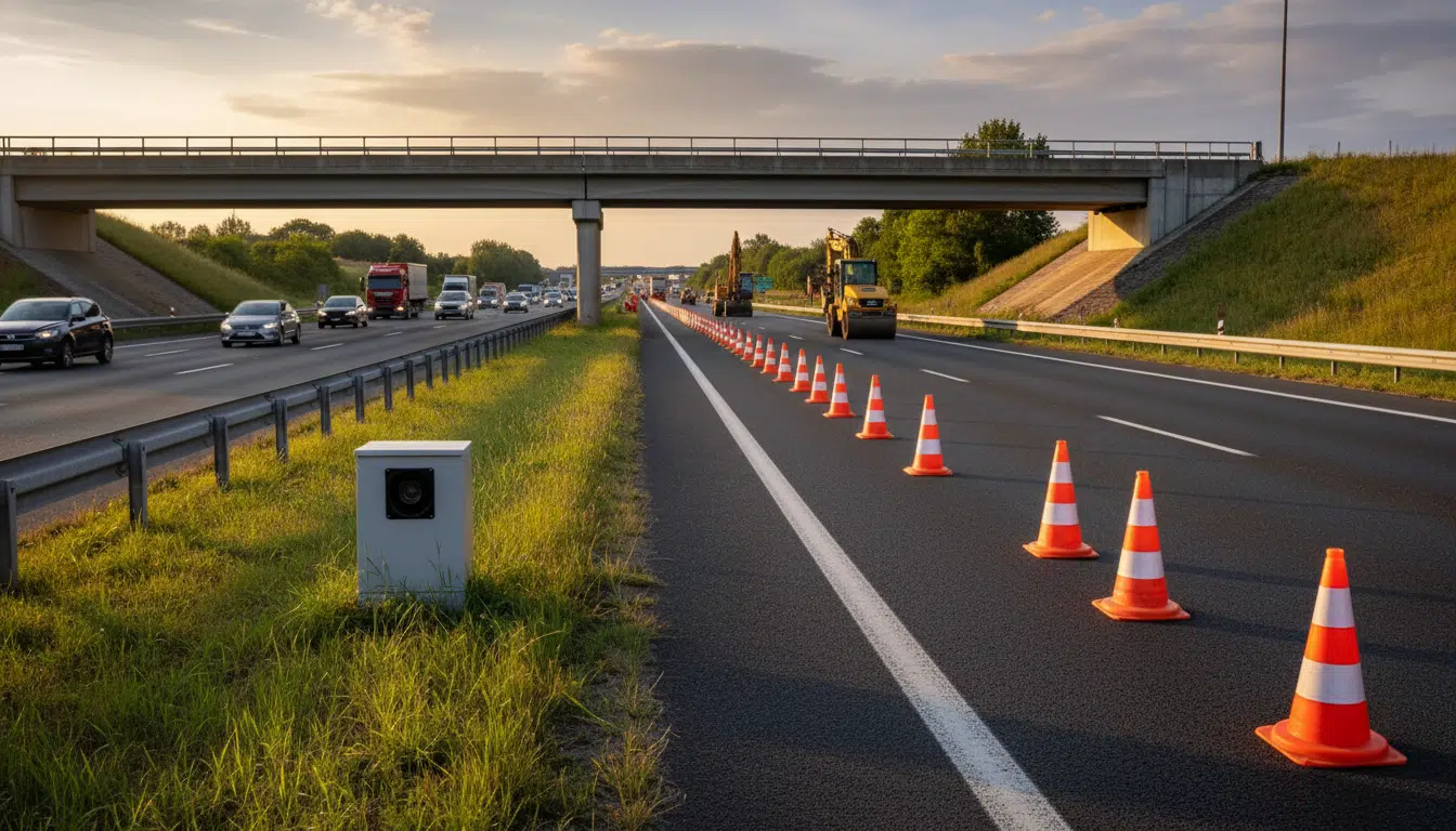 Radar autonome de chantier installé sur l'A13