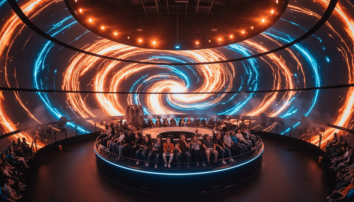 Attraction Chasseurs de Tornades au Futuroscope