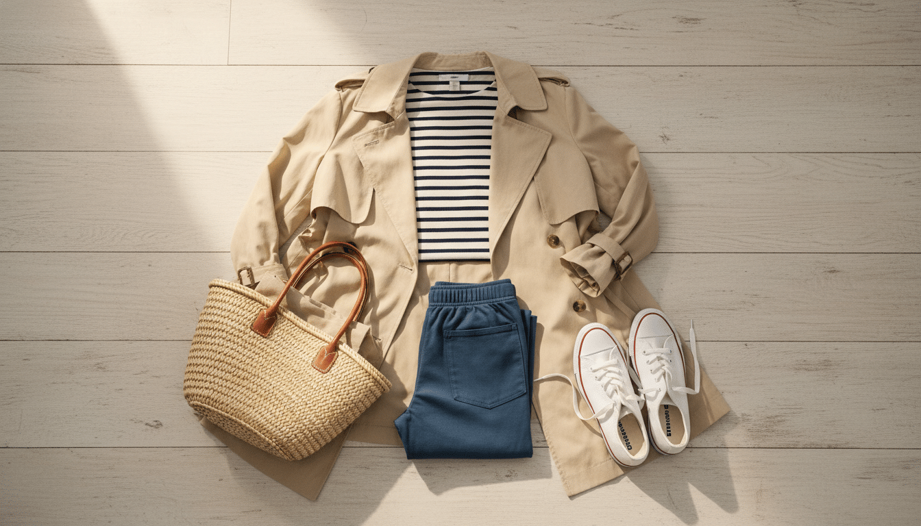 Tenue printemps avec pantalon yoga Decathlon et accessoires urbains