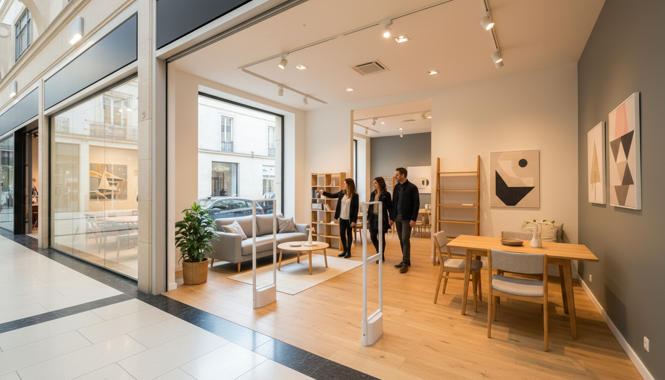 Intérieur d'un magasin Ikea compact en centre commercial