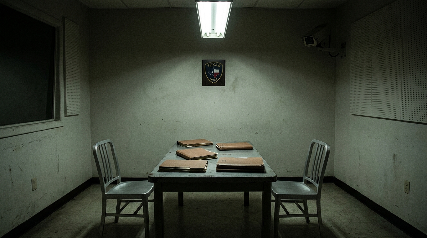 Salle d'interrogatoire de police au Texas