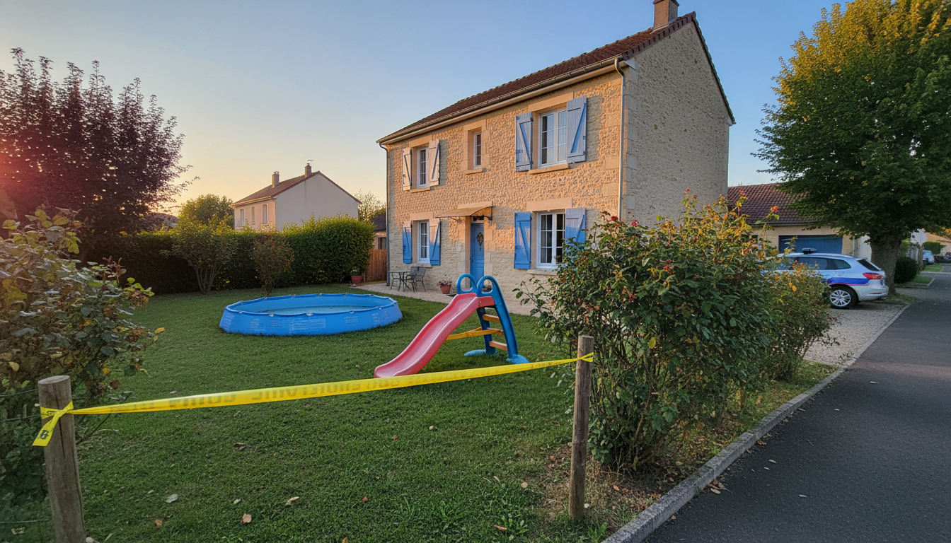 Maison de Lucenay avec toboggan et piscine dans le jardin