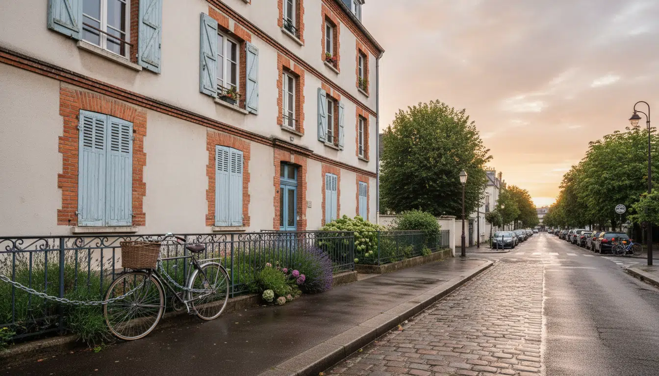Immeuble résidentiel dans un quartier calme de banlieue française