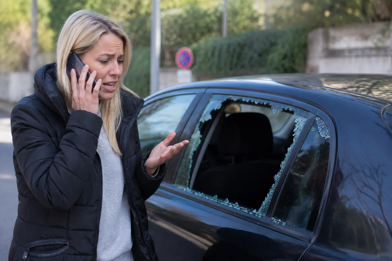 blague blonde voiture cassee