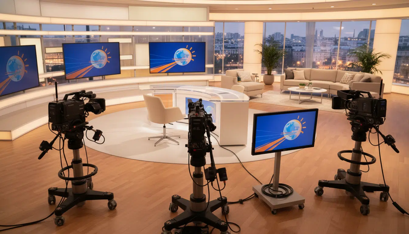 Plateau vide de la matinale Bonjour sur TF1