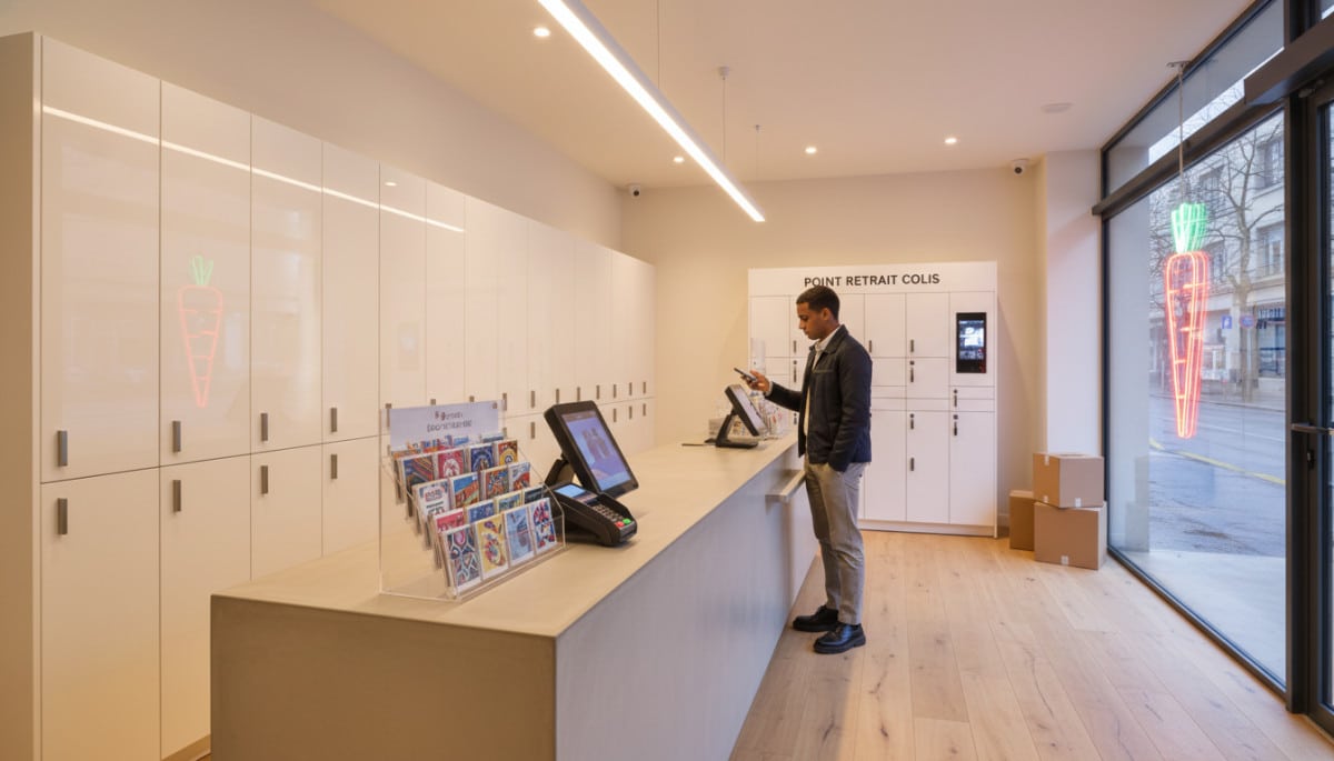 Bureau de tabac moderne en 2026 avec services numériques