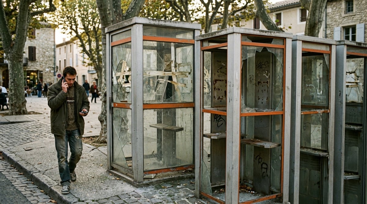 Cabines téléphoniques abandonnées en France années 2000