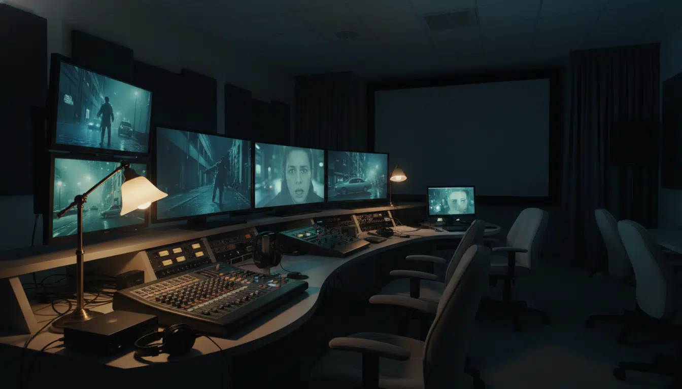 Salle de montage et post-production du film Karma