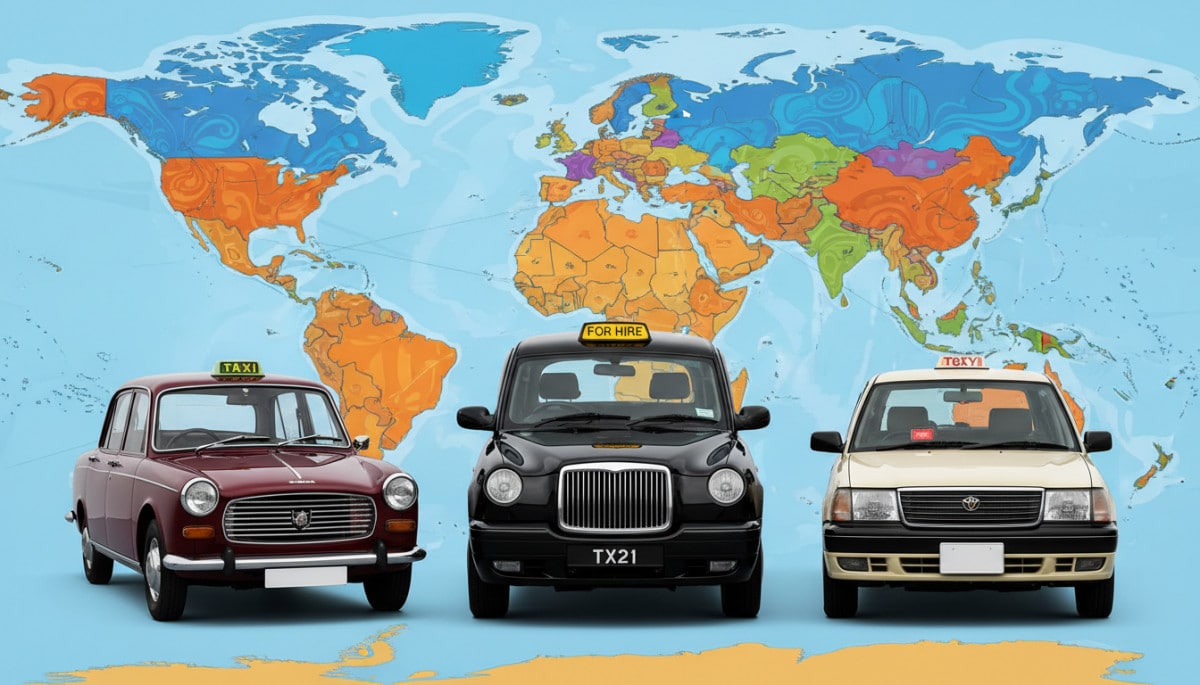 Comparaison des taxis de différents pays du monde