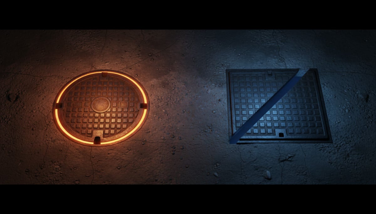 comparaison plaque ronde et carrée en métal