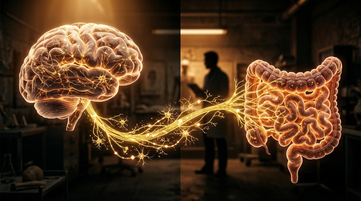 Connexion dorée entre le cerveau et l'intestin via le nerf vague