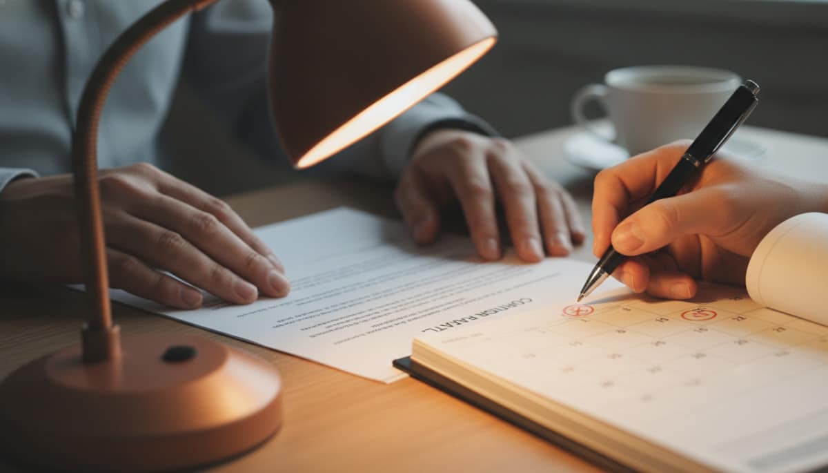 Contrat de travail et calendrier avec congés refusés