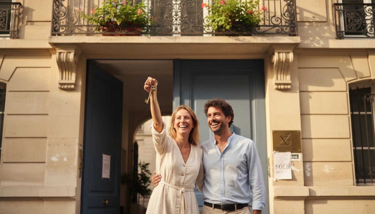 Couple devenant propriétaire de leur logement loué