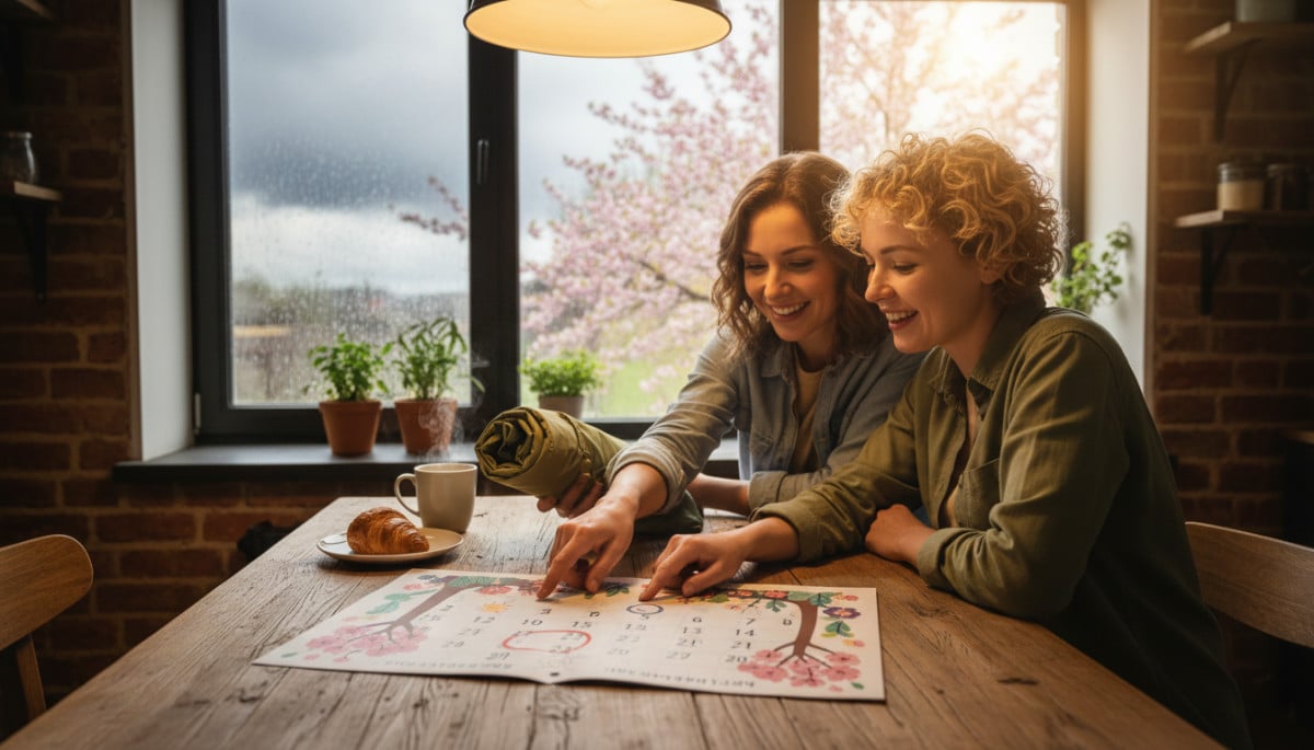 Couple planifiant le week-end du 8 mai sous météo incertaine