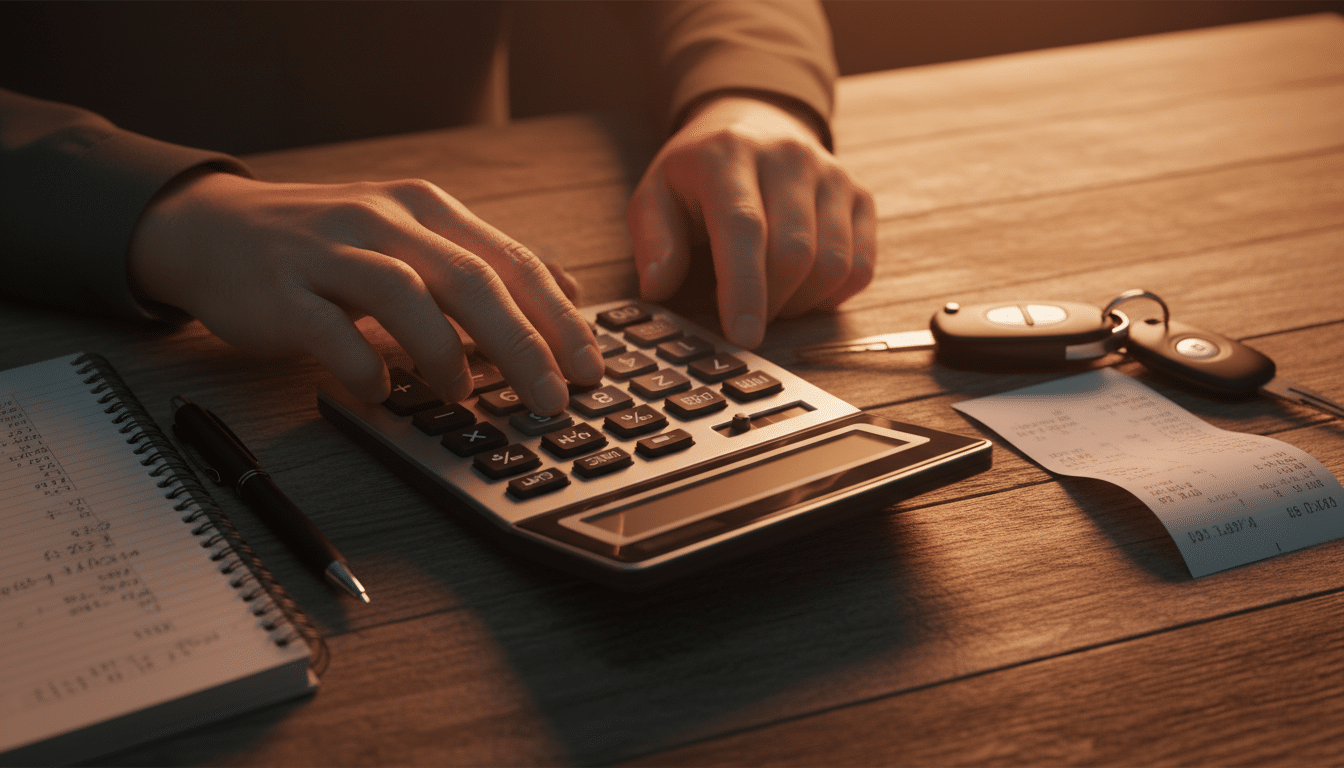 Calcul des frais réels avec calculatrice et justificatifs