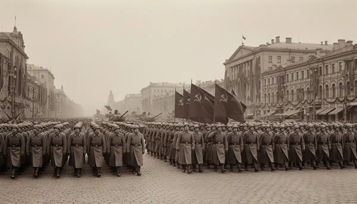 Défilé militaire soviétique 9 mai 1945 Moscou