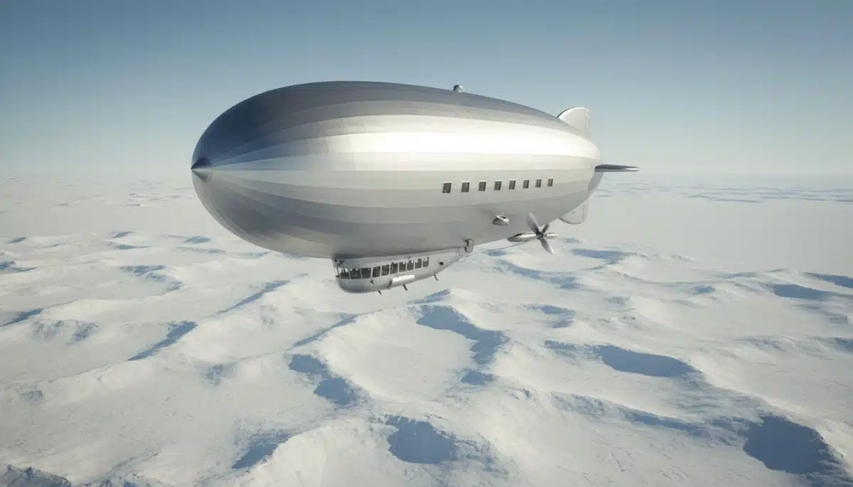 Dirigeable Norge survolant l'Arctique en 1926