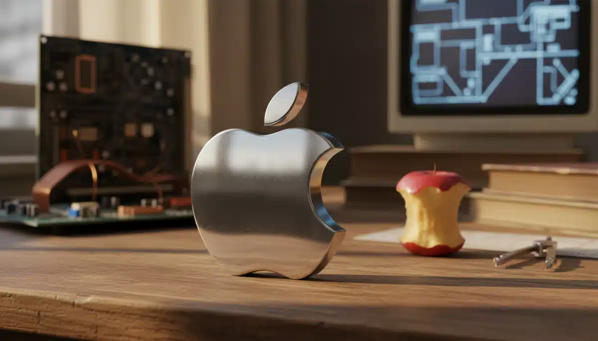 Editorial press photograph illustrating: Le logo Apple a une morsure pour une raison précise — et el