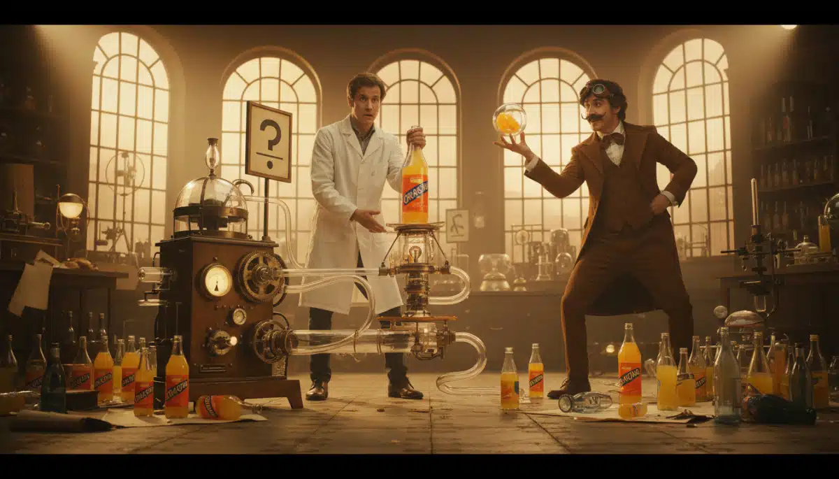 Editorial press photograph illustrating: Orangina : pourquoi on t'a demandé de secouer la bouteille