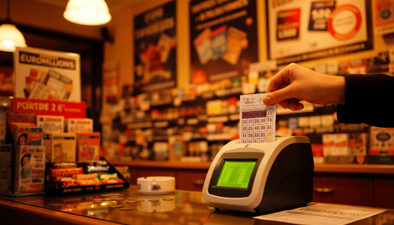 Validation d'une grille EuroMillions chez un buraliste