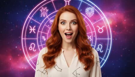 Femme en méditation sous un ciel étoilé lumière dorée horoscope 10 mai 2026