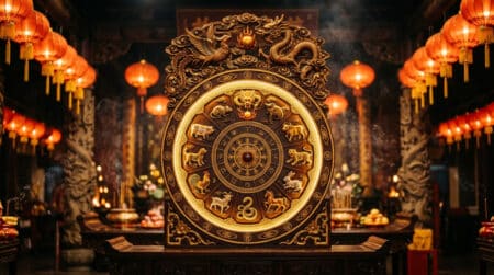 Femme méditant à la lueur d'une bougie dans une ambiance mystique Feu-Yin pour l'horoscope chinois du 26 mai 2026