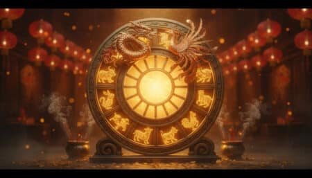 Femme méditant au bord d'un étang sous la lune, ambiance mystique Eau-Yin pour l'horoscope chinois du 13 mai 2026