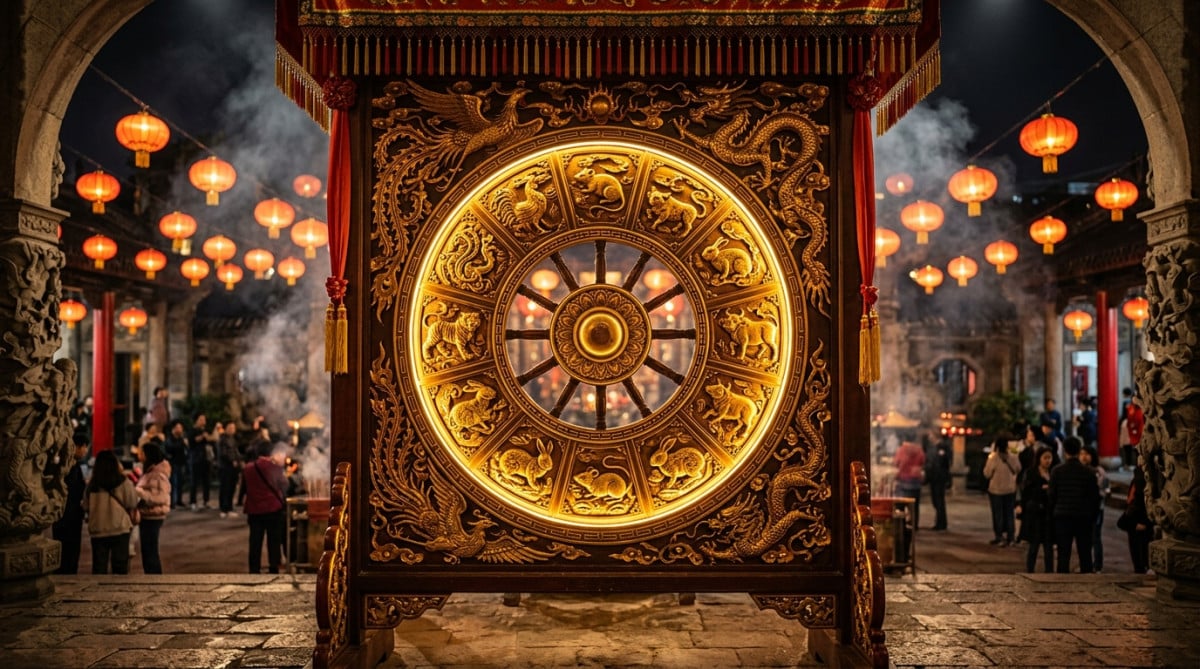 Femme méditant dans une clairière de bambous baignée de lumière dorée pour l'horoscope chinois du 25 mai 2026