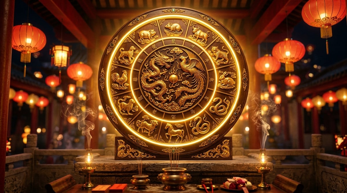 Femme méditant près d'une rivière dans une ambiance mystique dorée pour l'horoscope chinois du 30 mai 2026