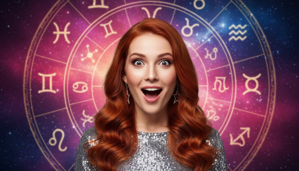 Femme mystique entourée de symboles du zodiaque sous un ciel étoilé pour l'horoscope du 2 mai 2026