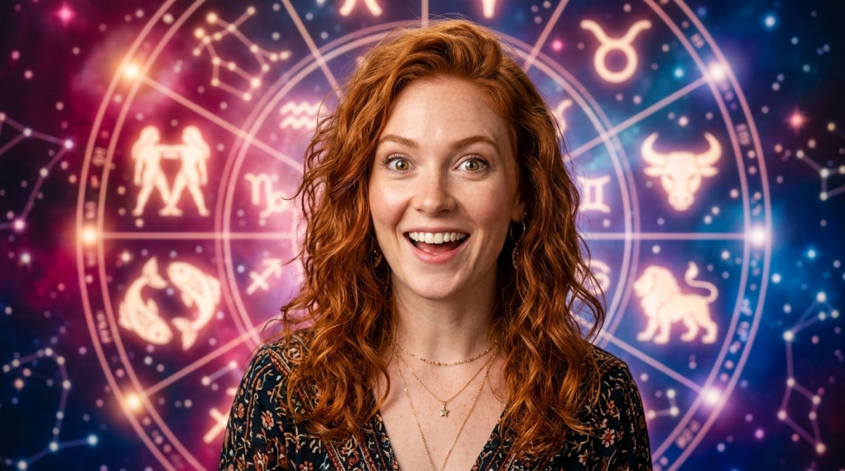 Femme sereine sous un ciel étoilé mystique pour l'horoscope du 25 mai 2026