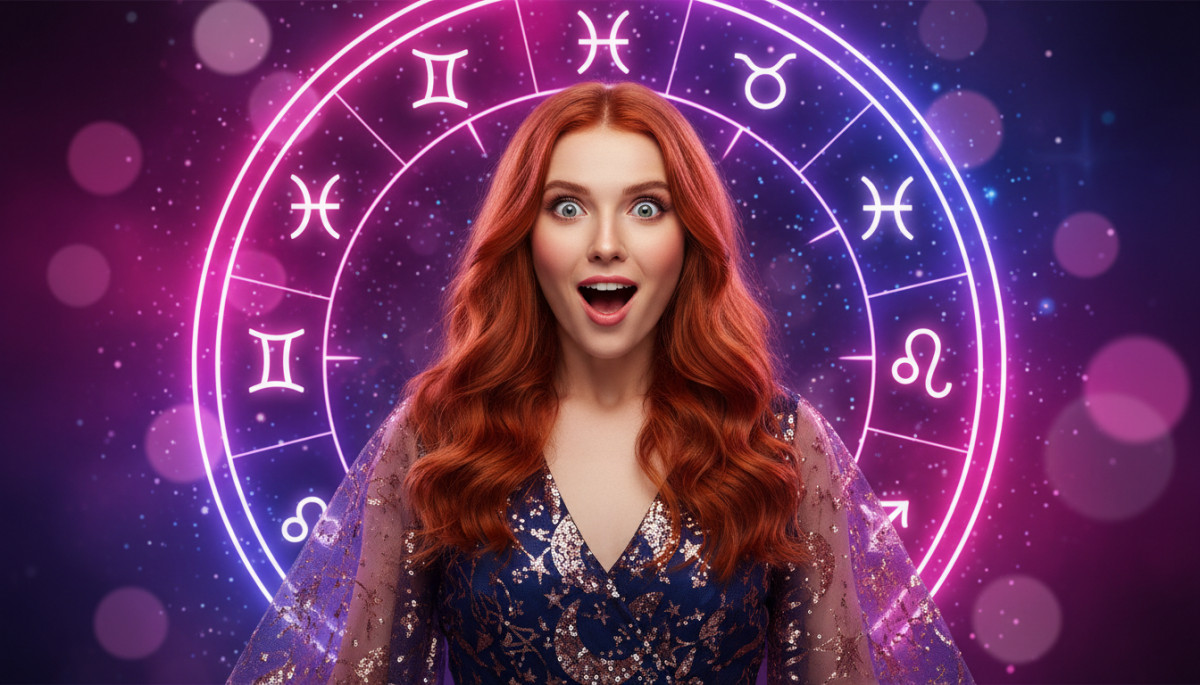 Femme souriante méditant au lever du soleil dans une ambiance astrale dorée pour l'horoscope du 13 mai 2026