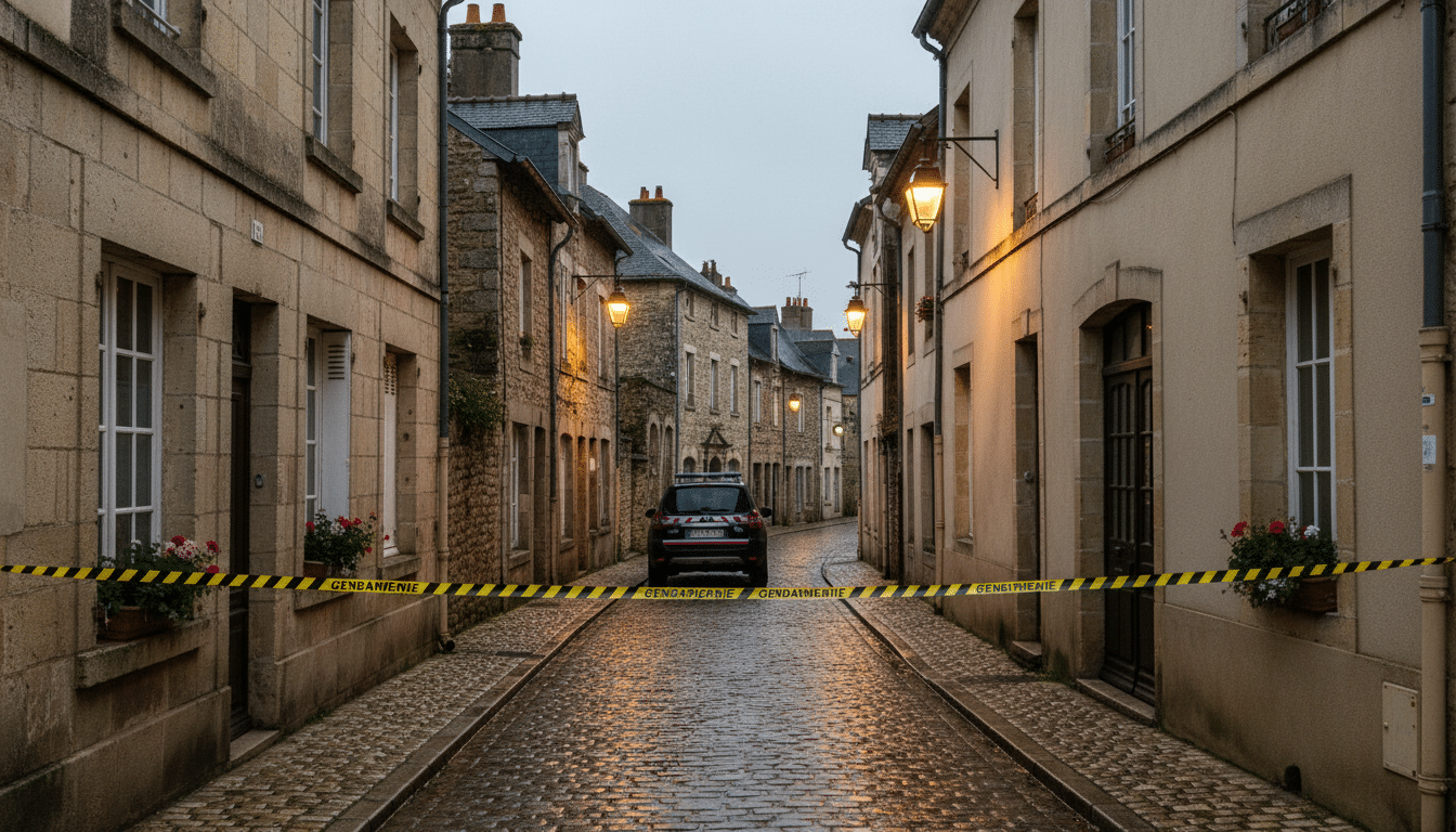 Rue de Fère-en-Tardenois bouclée par la gendarmerie