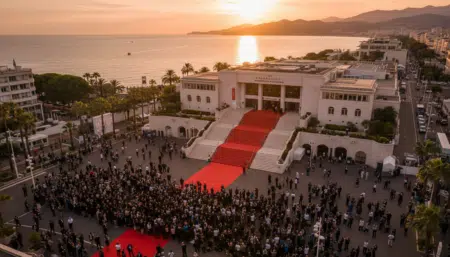 Le Palais des Festivals de Cannes et son tapis rouge