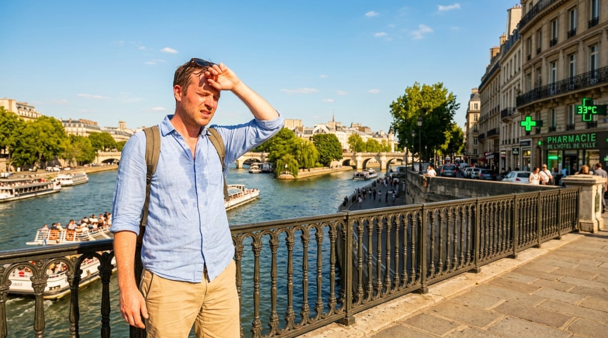 Forte chaleur à Paris avec 33°C ce dimanche