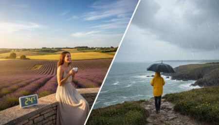 France coupée en deux soleil sud pluie nord mercredi