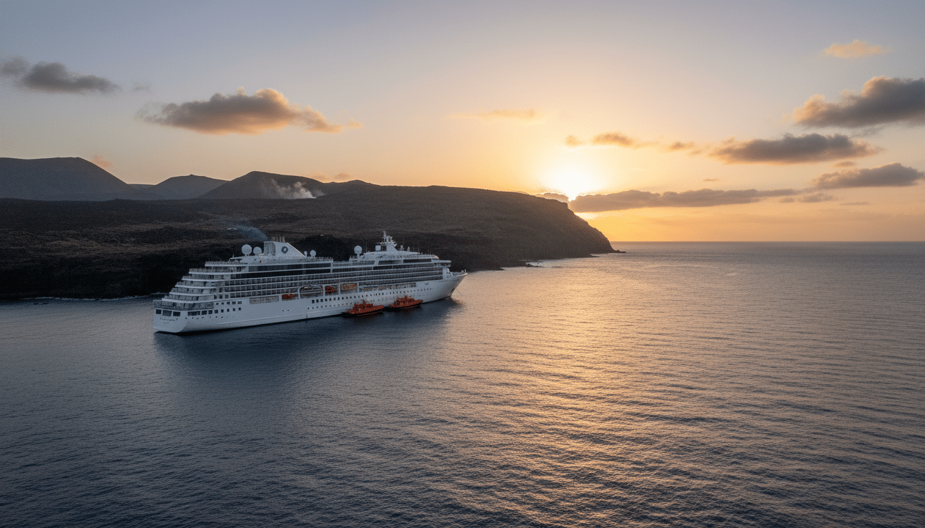 Le navire MV Hondius au large des îles Canaries