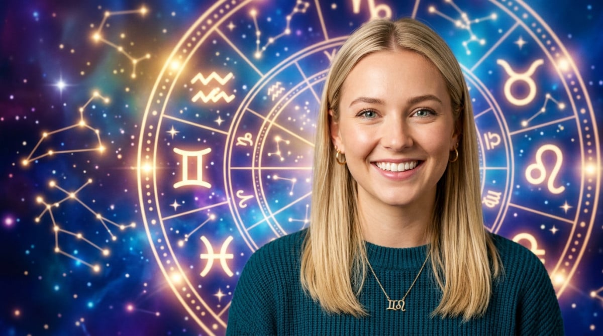 Homme contemplant un ciel étoilé avec des alignements planétaires pour l'horoscope du jour